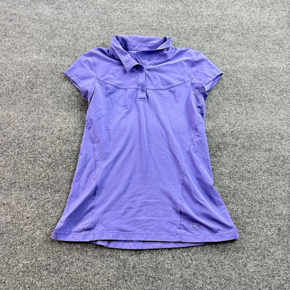 Arcteryx Polo Shirt Lot 2 Womens M/L Orange Purple Hiking Outdoor Athletic Top - Picture 12 of 14